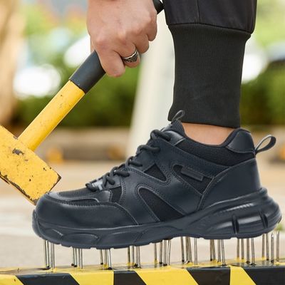 شراء السلامة الصناعية حذاء العمل من الخيوط والصناعات المجهرية مع أصابع الفولاذ للعاملين من جنس واحد online manufacture