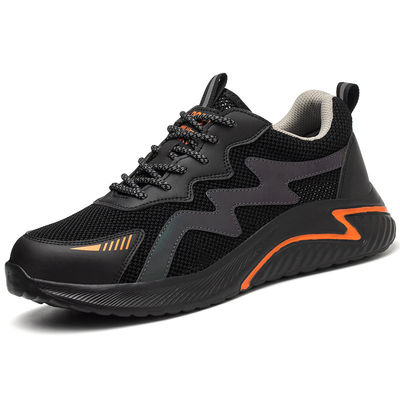 شراء Electrical Safety Shoes Work Shoes With Anti-smashing Plastic Toe Shoes For Men EVA Sole Men's Work Shoes Flyknit Kevlar Midsole Safety Shoes online manufacture