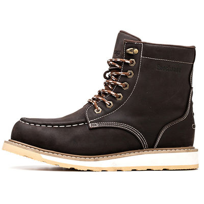 بيع بالجملة الجلد النوبك Goodyear Welt المهندس المطاط الفولاذ القدم